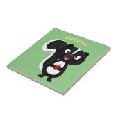 Carreau Caricature de skunk jote happy (Côté)