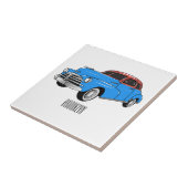 Carreau Caricature de voiture classique 1948 (Côté)
