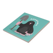 Carreau Caricature mole joyeux (Côté)