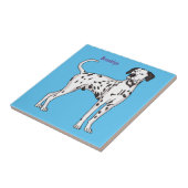 Carreau Caricature pour chien dalmate (Côté)