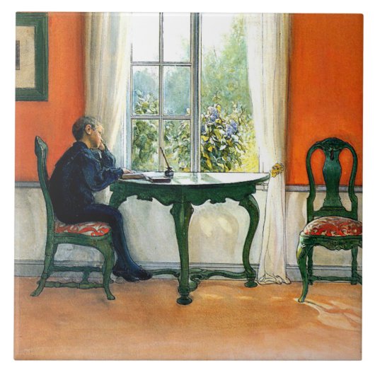 Carreau Carl Larsson - Lecture obligatoire (Devant)