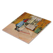 Carreau Carl Larsson peinture, The Kitchen, (Côté)