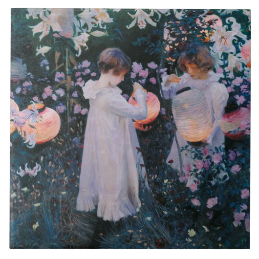Carreau Carnation, Lily, Lily, Rose (John Singer Sargent) (Devant)
