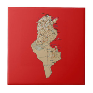 Carreau Carnet de cartes de Tunisie