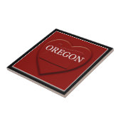 Carreau Carnet de couleurs de l'Oregon (Côté)