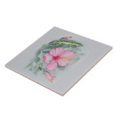 Carreau Carolina Anole & Hibiscus Carrelage céramique (Côté)