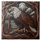 Carreau Carotte En Cuir D'Aigle À L'Air Canadien (Devant)