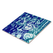 Carreau Carousel Horse Blues (Côté)