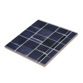 Carreau Carré bleu marine et rectangle carrelé (Côté)