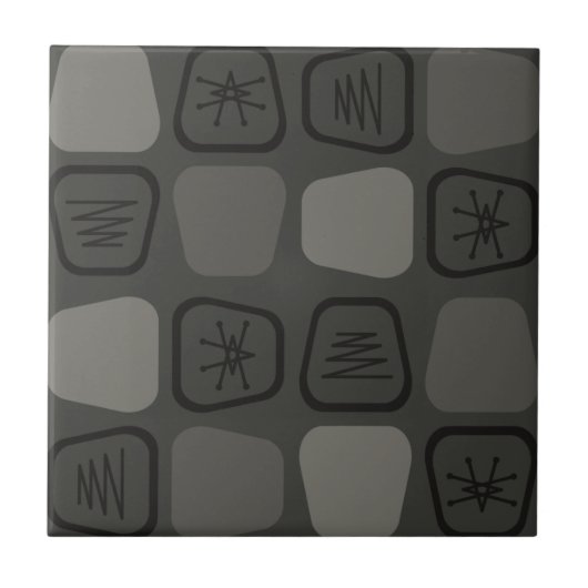 Carreau Carré moderne du milieu du siècle (Devant)