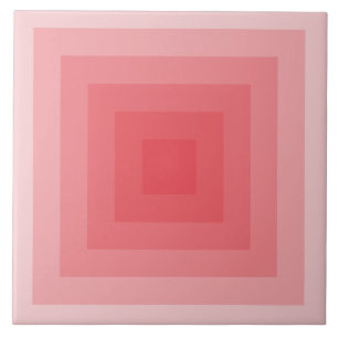 Carreau Carré rouge géométrique