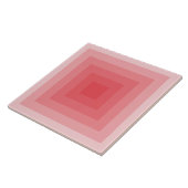 Carreau Carré rouge géométrique (Côté)