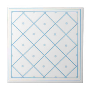 Carreau Carrelage à motifs marocain bleu et blanc