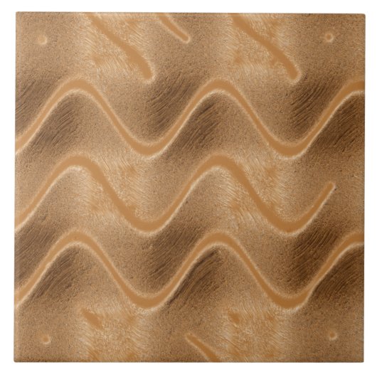 Carreau Carrelage Abstrait Caramel Swirl (Devant)