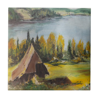 Carreau Carrelage Ann Hayes Peinture Chalet Sur Le Lac