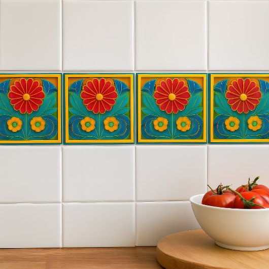 Carreau Carrelage Art déco en céramique