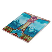 Carreau Carrelage Art nouveau cheminée décorative (Côté)