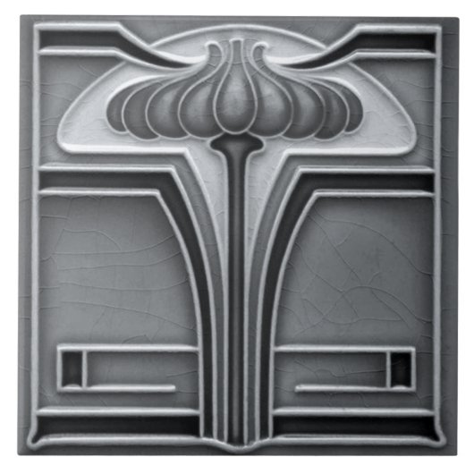 Carreau Carrelage Art nouveau cheminée décorative (Devant)