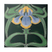 Carreau Carrelage - Art Nouveau Iris (Devant)