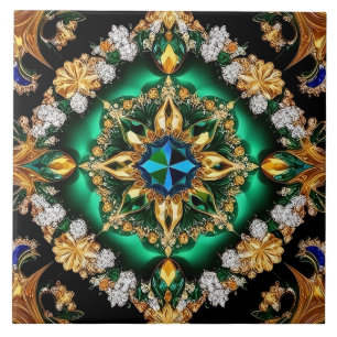 Carreau Carrelage aux couleurs brésiliennes design moderne