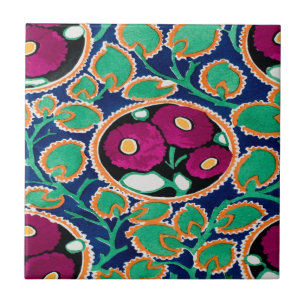 Carreau carrelage aux fleurs art déco