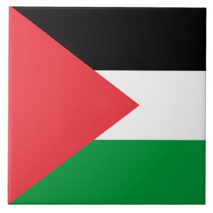 Carreau Carrelage avec drapeau de la Palestine