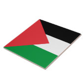 Carreau Carrelage avec drapeau de la Palestine (Côté)