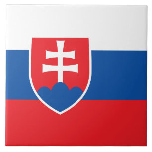 Carreau Carrelage avec drapeau de la Slovaquie