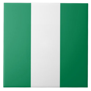 Carreau Carrelage avec drapeau du Nigeria