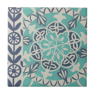 Carreau Carrelage Batik Bleu I