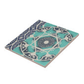 Carreau Carrelage bleu Batik II (Côté)