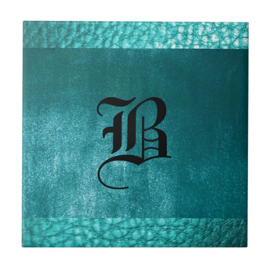 Carreau Carrelage bleu clair Faux Ocean - Design noir (Devant)