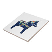 Carreau Carrelage bleu Dala Horse, Face à gauche (Côté)