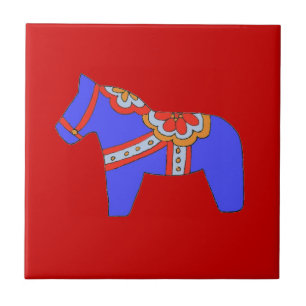 Carreau Carrelage bleu Horse