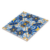 Carreau Carrelage bleu méditerranéen Motif (Côté)