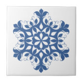 Carreau Carrelage bleu Snowflake (Devant)