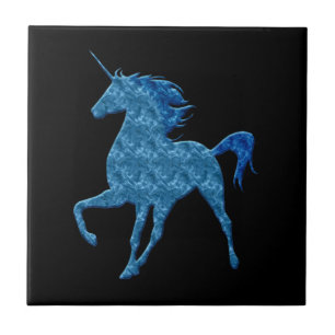 Carreau Carrelage bleu Unicorn Fire