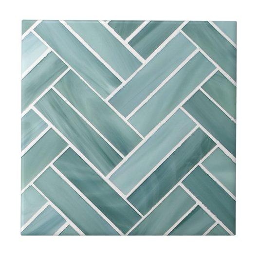 Carreau carrelage brillant motifs floraux contemporains (Devant)