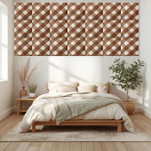 Carreau Carrelage Brown et blanc À damiers bois