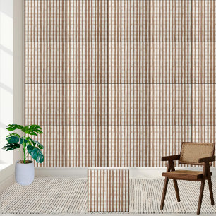 Carreau Carrelage Brown et blanc rustique À damiers
