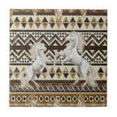 Carreau Carrelage céramique Chevaux blancs Aztec (Devant)