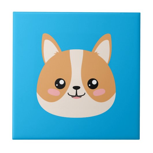 Carreau Carrelage céramique Cute Corgi (Devant)
