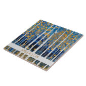 Carreau Carrelage céramique des arbres d'automne modernes (Côté)