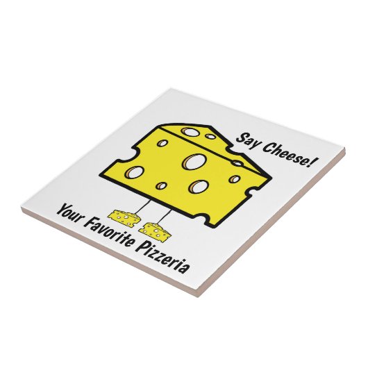 Carreau Carrelage céramique Dites Fromage Pizzeria Favorit (Côté)