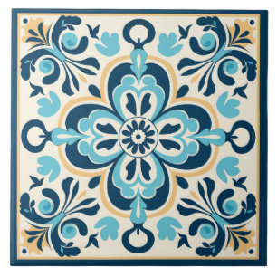 Carreau Carrelage céramique méditerranéen de style tuile e