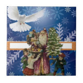 Carreau Carrelage céramique Noël Vintage Dove (Devant)