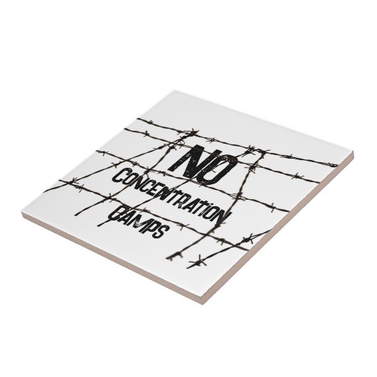 Carreau Carrelage céramique Pas de camps de concentration (Côté)