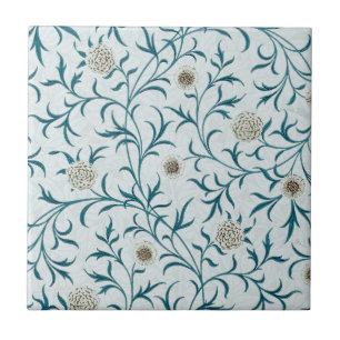 CARREAU CARRELAGE CÉRAMIQUE ; WILLIAM MORRIS : MODÈLE FLOR
