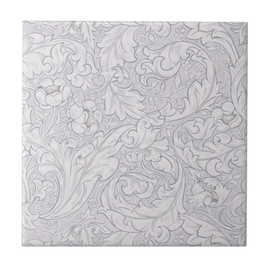 CARREAU CARRELAGE CÉRAMIQUE ; WILLIAM MORRIS : MODÈLE FLOR (Devant)