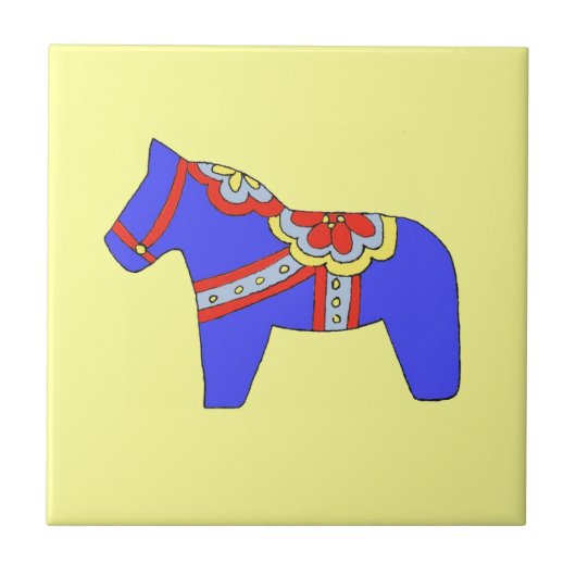 Carreau Carrelage Cheval Bleu (Devant)